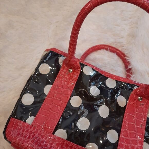 NWT 2/$15 Lunch Bag Thermal Monogram S Polka Dot - Picture 7 of 13